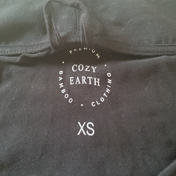 Cozy Earth Bamboo Black Robe XS - Picture 5 of 7